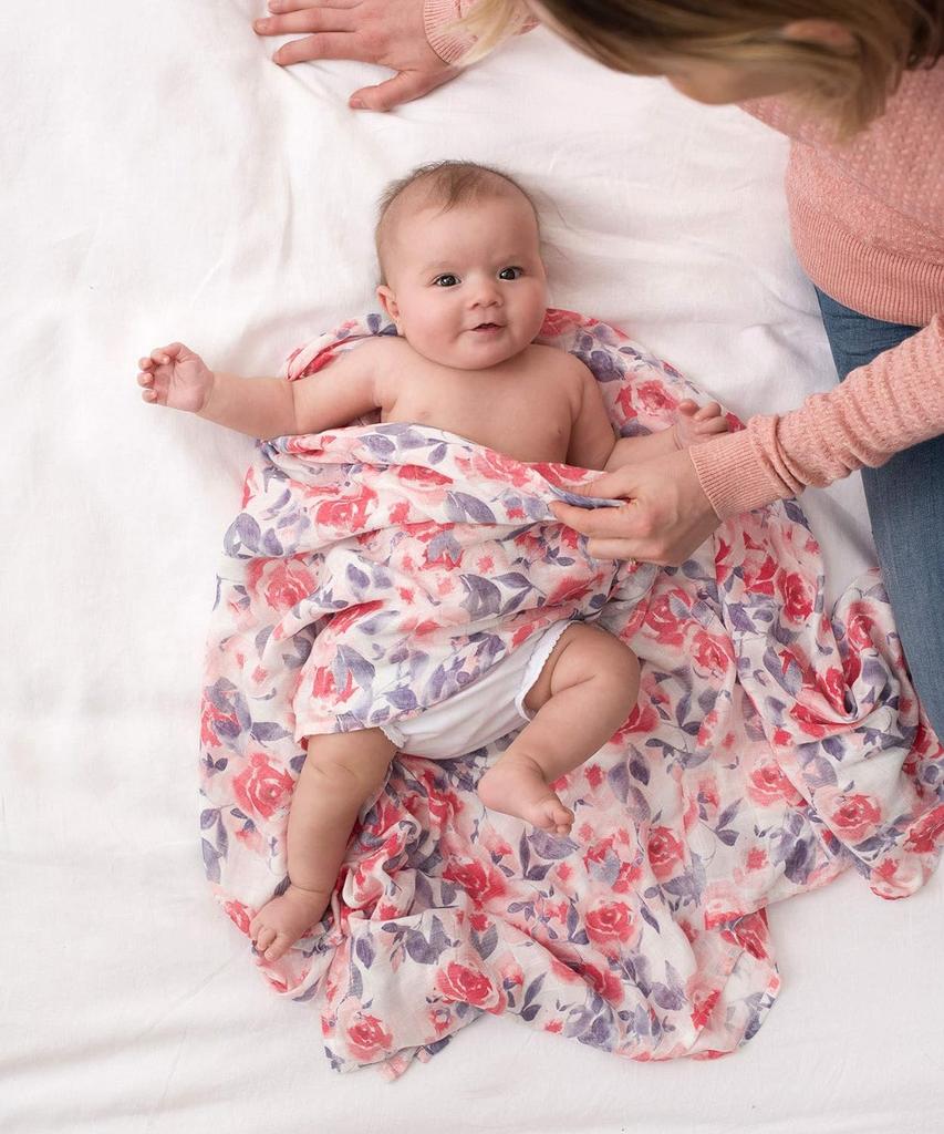 Swaddle Gauze Baby Japanese Product Aden Anais Swaddle Set of 3 Water Color Garden Silky 120 X 120cm Aiden and Anais Swaddle Baby Newborn 9228J