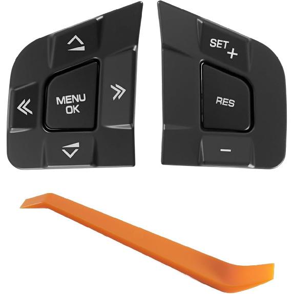 Steering Wheel Button Switch Fit for Land Rover Discovery Replace LR095537 LR095540 | Fit for Rover Discovery Sport 2015-2019 Jaguar XF XE