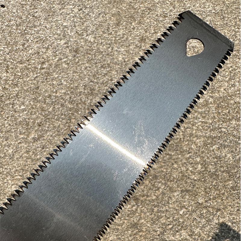 SK5 Double-Edged Wooden Handle Hand Saw with Quenched Sharp Dual-Sided Teeth for Fast, Precise Cuts