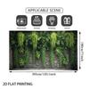 2D Tropical Fern Ivy Rock Wall Background Cloth Live Stream Portrait Backdrop