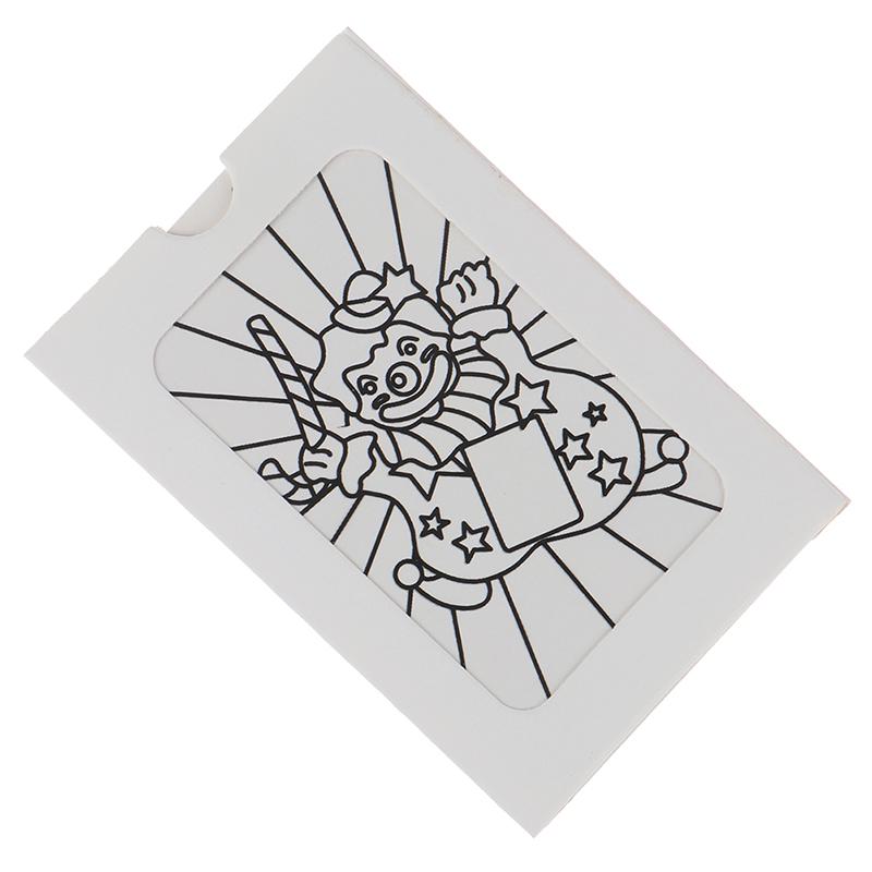 Mini Size Changing Clown Color Card Magic Tricks Toys Stage Magic Props