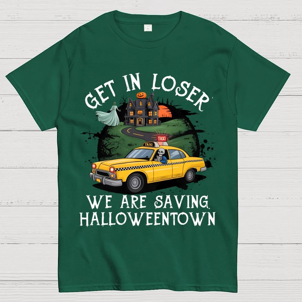 Get in Loser Vintage Halloween Unisex Cotton Summer Casual Cool Loose T-Shirt