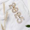 Stylish Open Ended Ring Set with Rhinestones Adjustable 2025 Digital Combination Finger Ring New Year Accessories