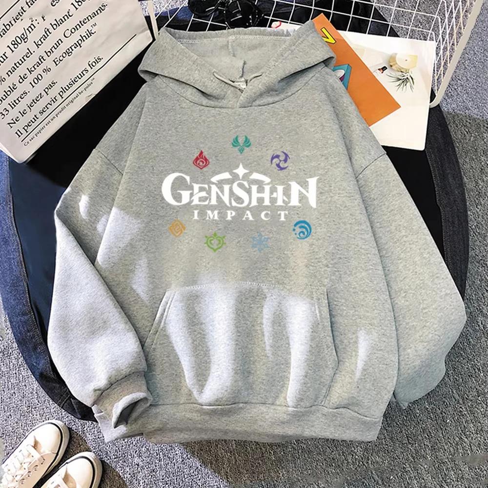 Genshin Impact Hoodies 2025 Spring Women Korea Female Hoody Graphic Streetwear Ulzzang Unisex Sweatshirt Men Harajuku Jacket