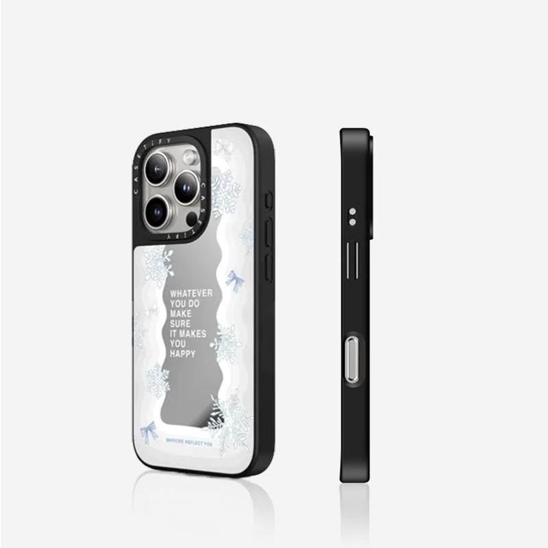 CASETIFY First Snow Moment Mirror Magsafe iPhone Case