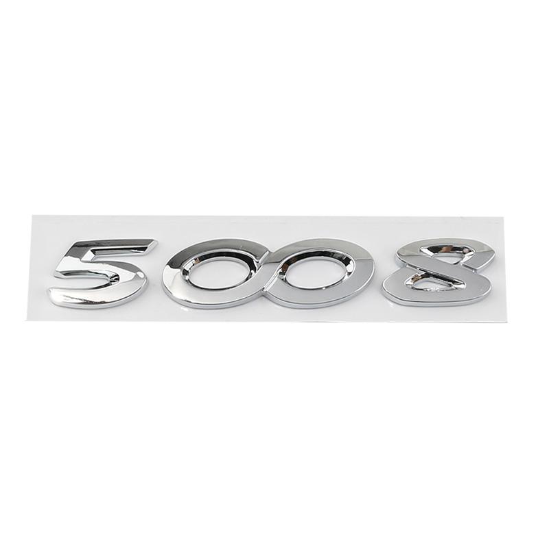 Car Rear Trunk Boot Letters Words Logo Replace Badge Emblem Decals Sticker For d444 2008 3008 4008 5008 Styling Accessories 444d
