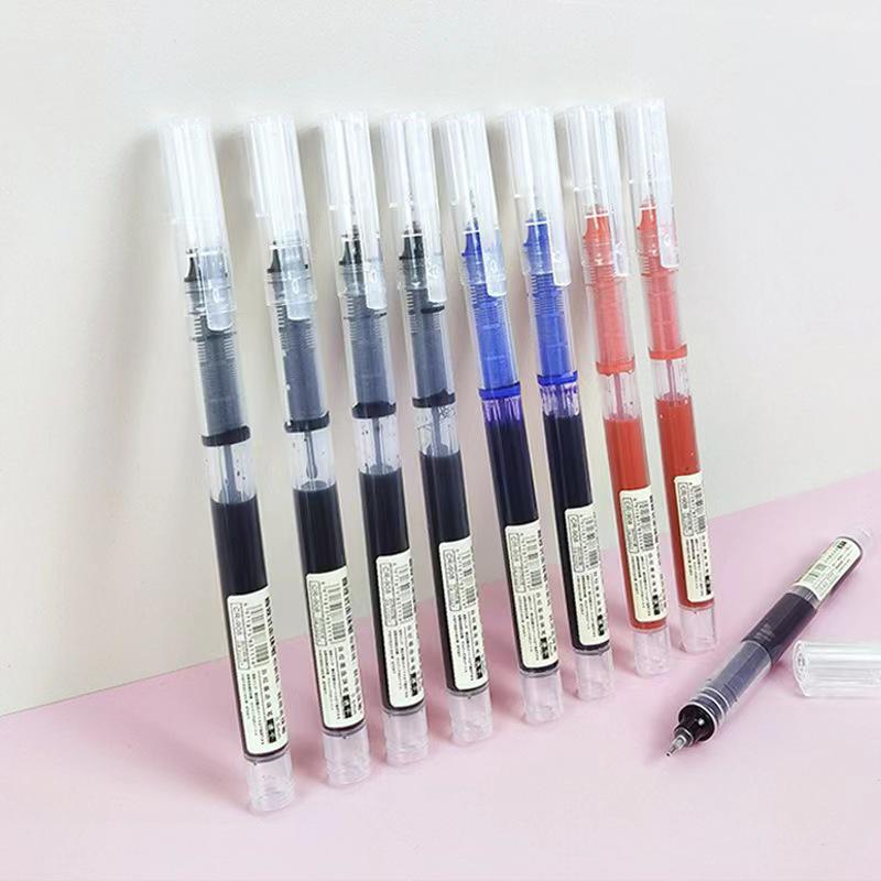 Quick-drying Rollerball Gel Pen 0.5mm for Students, Carbon Ink, Water-based, Fast-dry Signing Pen