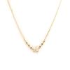 Les Trésors De Lily [L1282] - Gold-Plated Necklace 'Flora' White Gold - 12 Mm