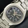 GENUINE VINTAGE SEIKO 5 AUTOMATIC 7019A JAPAN MENS BLACK DIAL WATCH A702473-5 R124-a702473