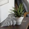 New Creative Resin Statue Conch Flower Pot Plant Planting Container Decoration Home Outdoor Garden Decoration