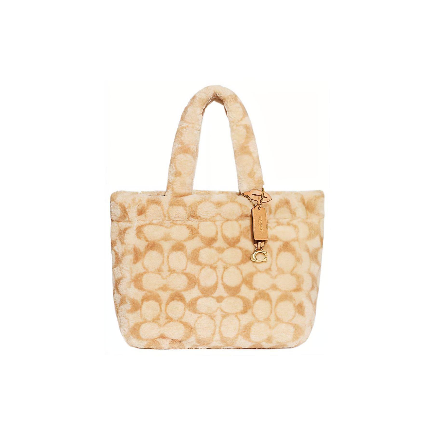 

Coach 28 Classic Monogram Print Zipper Tote Bag Women tote bags Light-Yellow CC442-B4UPX Basic Set (Bag+Dust Bag)