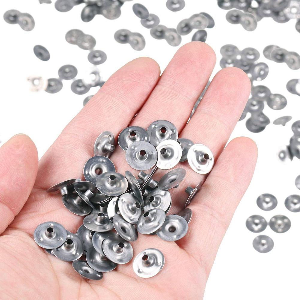 100pcs/Lot Handmade Candle Wick Tabs Metal Candle Wicks Sustainer Tabs Candle Wicks Base For DIY Candle Making DIY Craft Tools