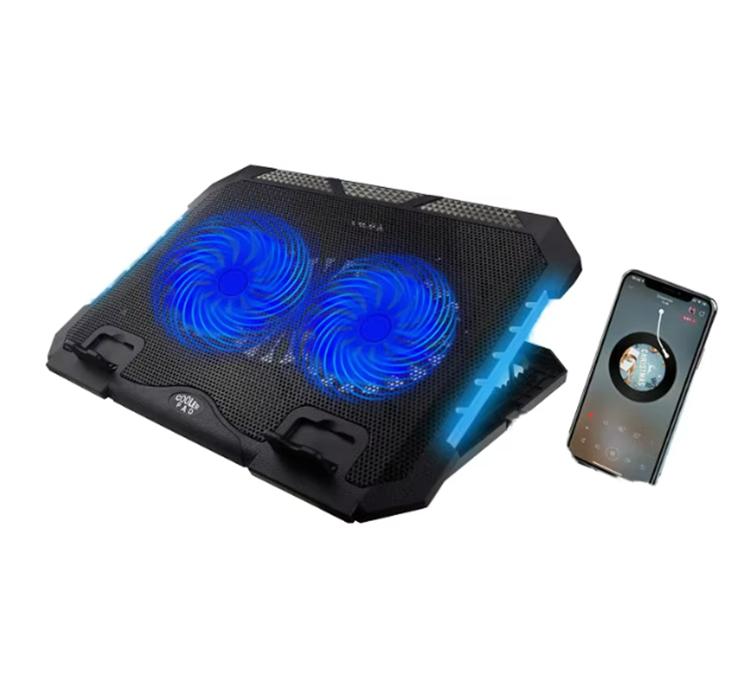 Aidecoolr Notebook Gaming Cooling Pad Adjustable Eight Height 2 Silent USB Fans Air-Cooled Plastic Laptop Cooler Stand Laptop