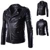 New Locomotive Slim Leather Jacket Men's Leather Jacket British Fashion Men's PU Leather Jacket Y