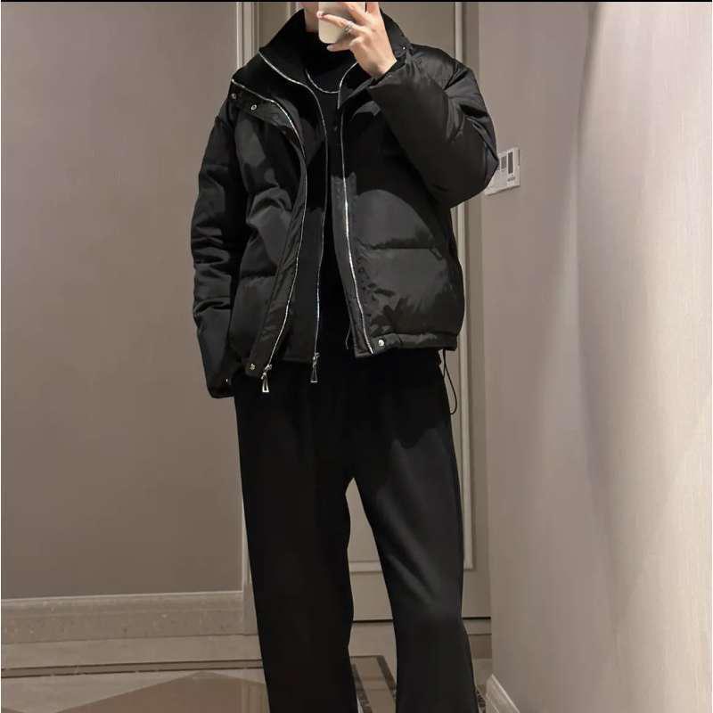 Men's Stylish Winter Thickened Cotton Coat - Versatile Two-Piece Design, Advanced Bad Boy Style, Warm and Durable.