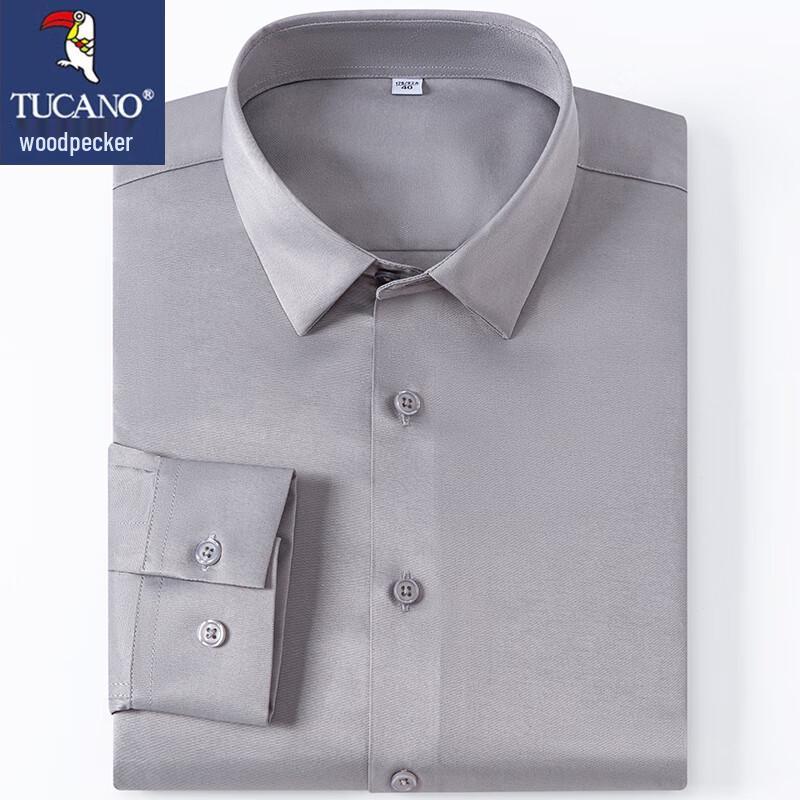 

TUCANO Men s Wrinkle-Resistant Business Casual Long-Sleeve Shirt 38