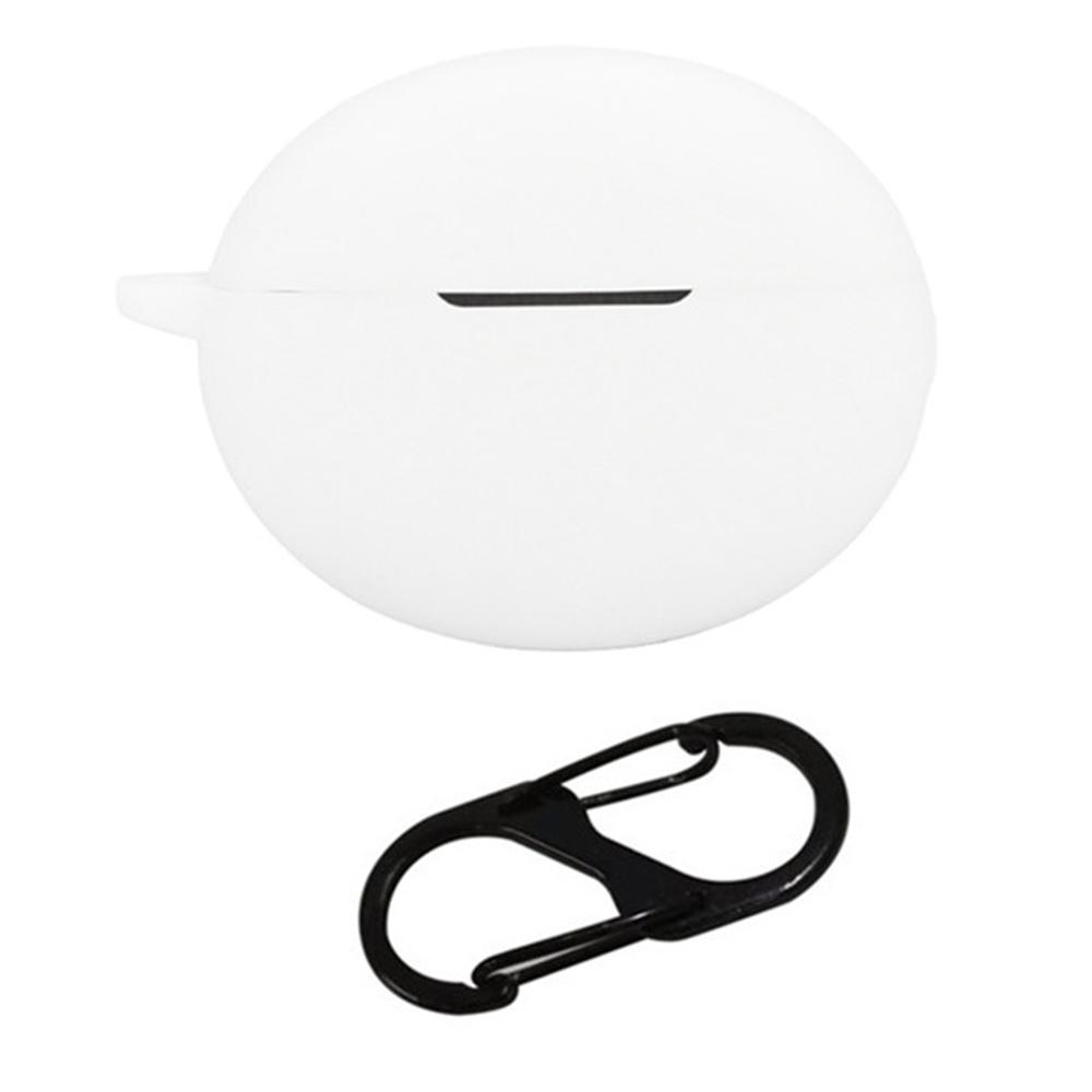 For Oppo Enco X3 Charging Case Cover Bluetooth-compatible Earbuds Soft Silicone Cover with Anti Lost Buckle