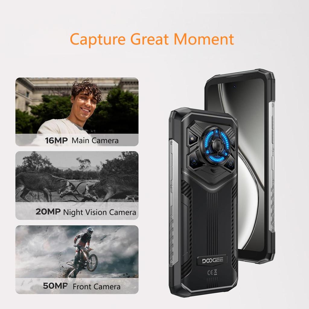 Doogee 5G Blade20 Play Cellhone,32GB+256GB, 10300mAh, 6.6'' Display, 50MP, Android 15