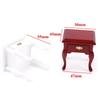 1:12 Wooden Bedroom Dollhouse Miniature Bedside Furniture Accs