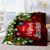 Merry Christmas Bell Maple Leaf Customize Your Name Blanket Lightweight Personalized Blanket Ultra-Soft Great for Nap Chair Bed Seaside All-Season Use
