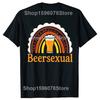 Im Beersexual Divertente Giorno dell'Amante della Birra Magliette da Bar Unisex Umorismo Streetwear Maglietta a Manica Corta Unisex Ampia Girocollo Abbigliamento