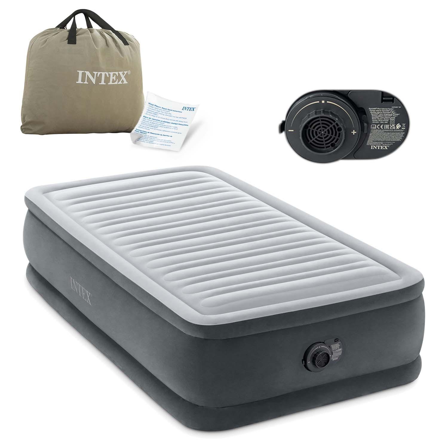 Inflatable mattress 191x99x46cm with built-in electric pump INTEX 64412ND