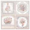 33Pcs/Pack Vintage Wedding Sticker DIY Craft Scrapbooking Album Junk Journal Decorative Stickers