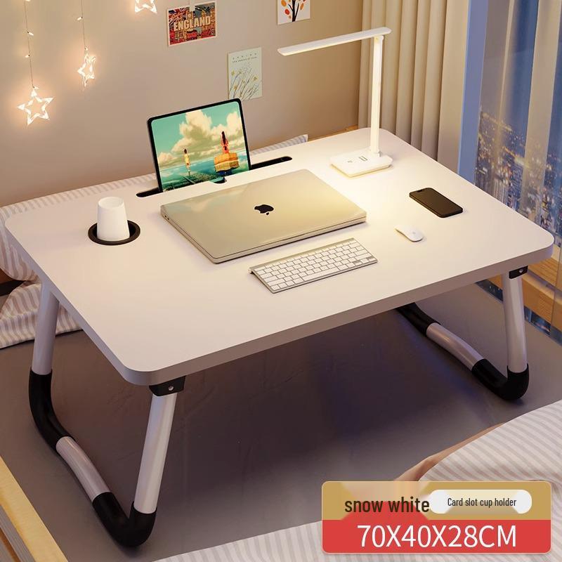 Foldable Bedside Table: Compact Desk for Dorms and Bedrooms