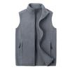 Men's Autumn & Winter Double-Sided Fleece Vest - Stand-Up Collar, Thickened, Warm, Sporty & Casual Style.