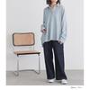 [n'OrLABEL] Modischer Walker [Gestreiftes Cut-and-Sew-Shirt] Shirt Damen Langarmshirts Cut-and-Sew Casual Dress Schlanker Entspannende Lagenkleidung