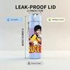 1PC Retro Bruselle Punk Girl Portrait Print 750ml Portable Sports Water Bottle Leakproof Gym Outdoor Travel Drink Cup