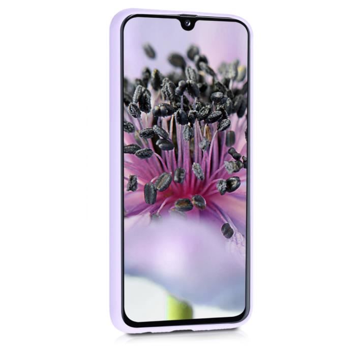Coque de téléphone - kwmobile - Samsung Galaxy A40 - Silicone lavande - Protection intégrale - Souple