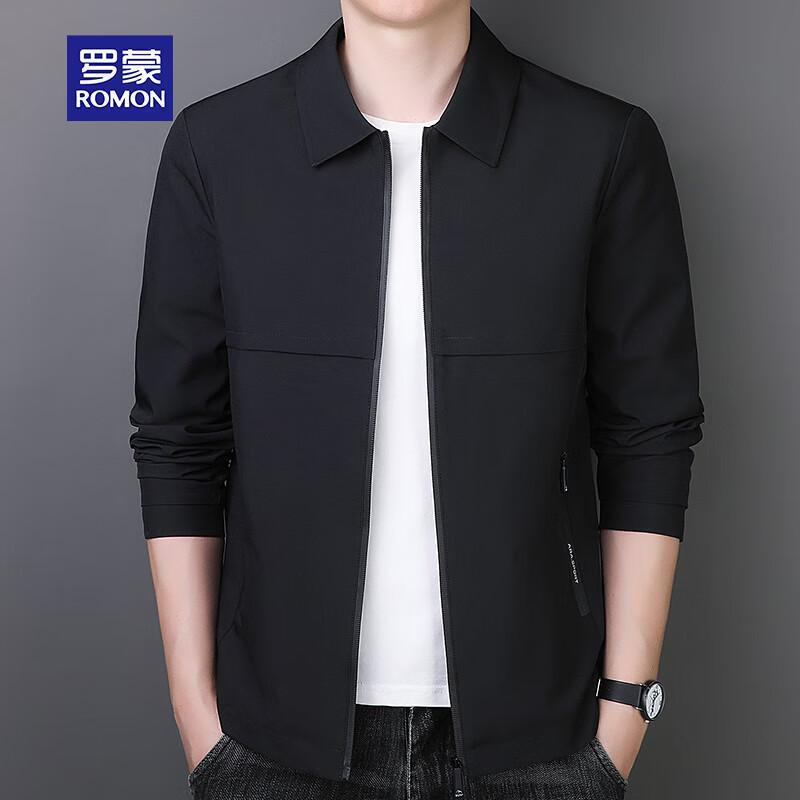 ROMON Men's Business Casual Lapel Jacket