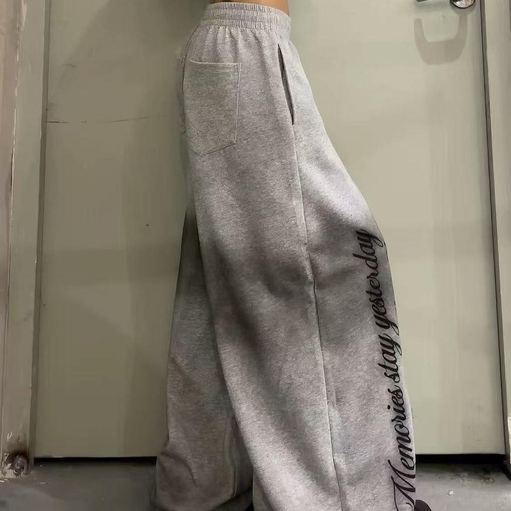 Women Y2K Snake Rhinestone Wide Leg Pants Loose Baggy High Waist Sweatpants with Sparkly Serpent Print Street Dance Casual Wear