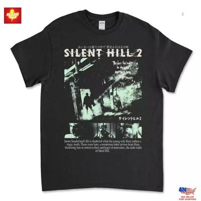 NEUES Silent Hill 2 Schwarzes T-Shirt Horror Survival Gaming Unisex Tee Unisex T-Shirt
