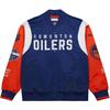M&N Heavyweight Satin Jacket NHL Edmonton Oilers
