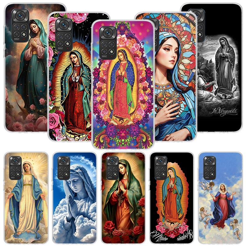 Virgin De Guadalupe Virgen Mary Phone Case For Xiaomi Redmi Note 13 14 15 Pro Plus 12S 12 14S 11S 11E 10 10S 11 11T 5G 4G Cover