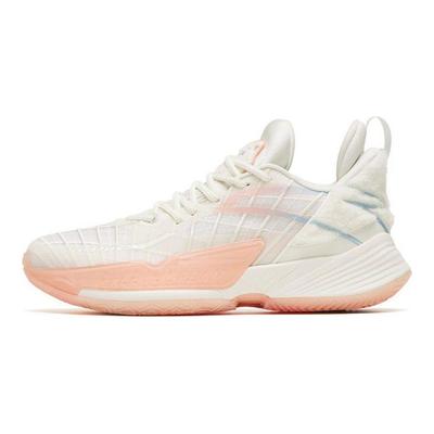 Light Crazy 3 Samoyède Absorption des Chocs Antidérapantes Résistantes à l'Usure Chaussures de Basketball Basses Homme Chaussures de Basketball Blanc Rose 112241108-3