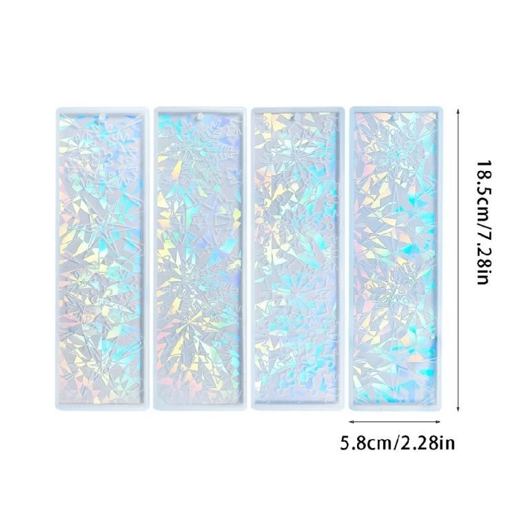 Easy To Use Silicone Bookmark Mold Unique Bookmarks Silicone Mold Irregular Snowflakes Bookmark Creating Resin Mold