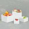 Stackable Acrylic Display Cube Square Shape Dessert Display Stand Buffet Decorating Box  Jewelry