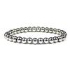 14K Gold Color-Preserving Cross Bracelet with 4-8mm Plated Copper Beads