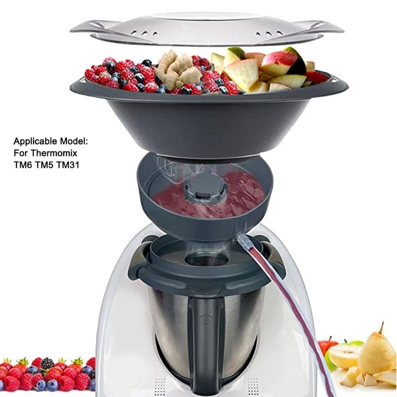 Kitchen Steaming Pan Cover for TM5 TM6 TM31 Food Processor Accessories Clear Cover Robot Lid Cooking Tool