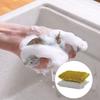 2Pcs 12.5cm Dishwashing Sponges Non-Scratch Dirt Stain Removal Easy To Clean Scrub Pads Heavy-Duty Scrubbing Cleaner Sponges