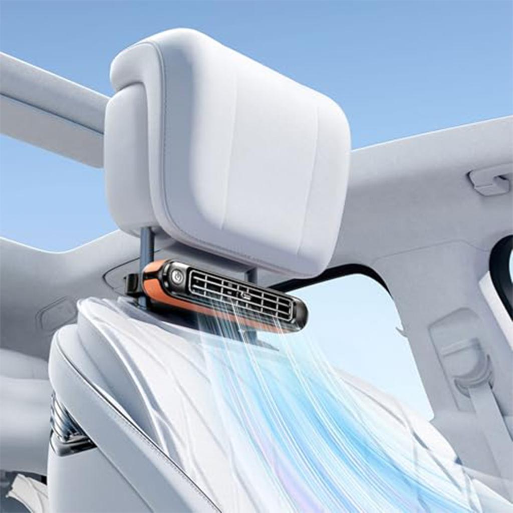 Ventilador de carro Ventilador de assento de carro com 3 velocidades, Ventilador alimentado por USB para carro, Ventiladores de carro que sopram frio, Ventiladores de carro para banco traseiro para crianças Ventilador de exaustão de carro