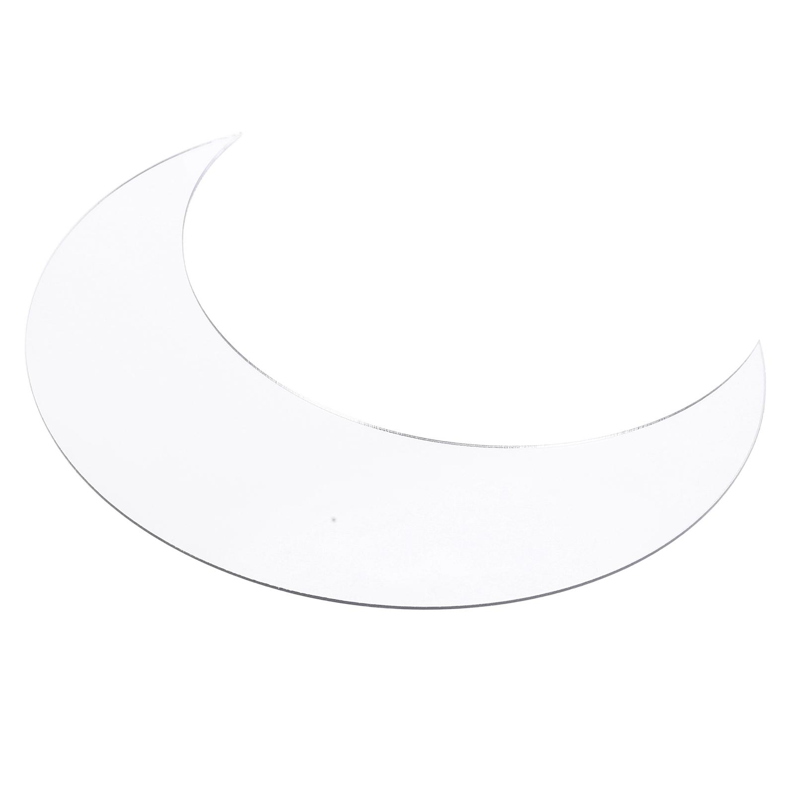 

Moon Shape Mirror Wall Sticker Acrylic Decorative Background Decal for Home Office CorridorSilver серебряный