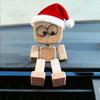 12 Expressions Christmas Shaking Wooden Man Leg-swinging Leg Shaking Wooden Figure  Desktop
