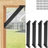 2Pcs Heavy Duty Gazebo Support Rod Garden Pergolas Support Connectors Bracket Hardware 45 Degree Angles Support Brackets