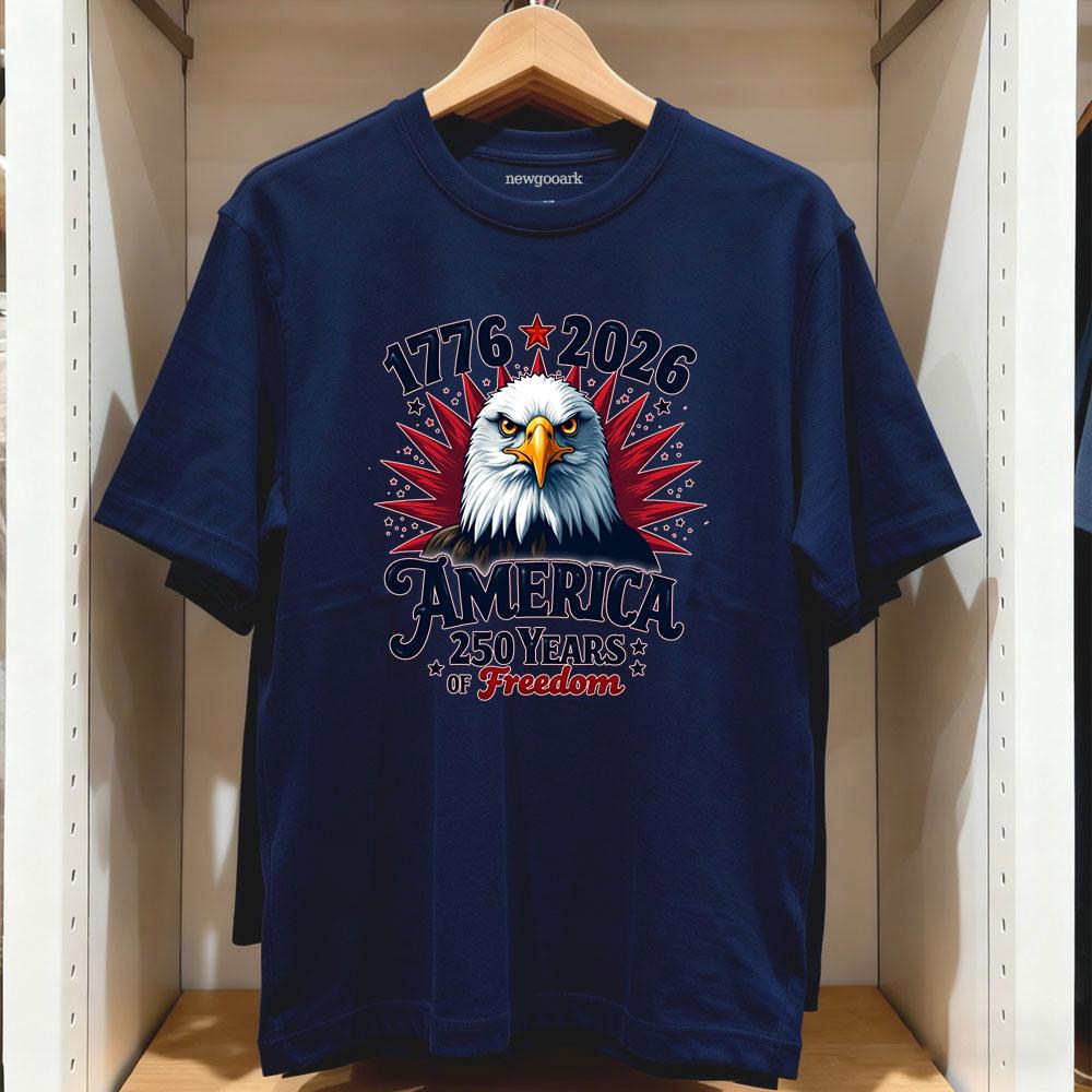 

America 250th Anniversary Epic US Flag Freedom Classic TShirt Women Unisex Casual cotton graphic t shirts Creative streetwear 4XL