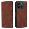(Brown) Case for Motorola Moto G56 Credit Card Holder Wallet Cover Flip Folio Book Protective Pu Leather