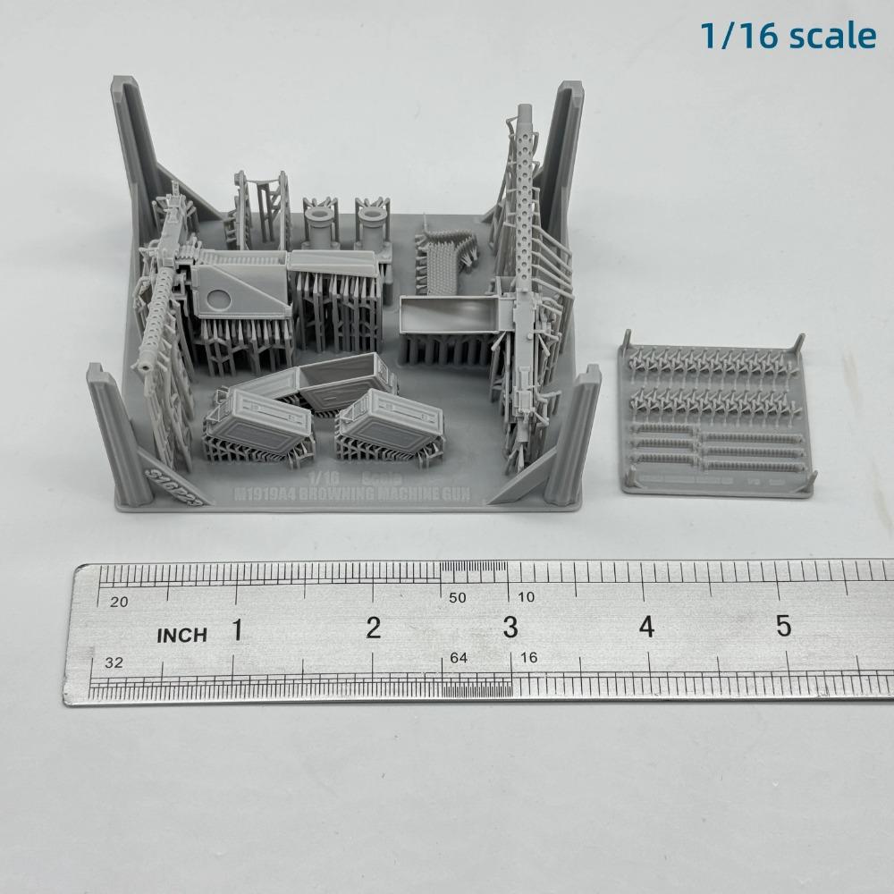 1/16 1/35 Scale M1919A4 Browning 30 Caliber AMERICAN Machine Gun TANK Mount Resin Model Miniature Military